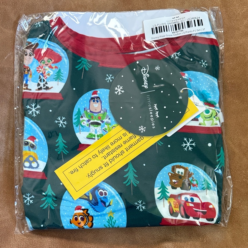 Little Sleepies Pixar Christmas Two Piece Pajama Set 3T